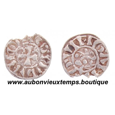 DENIER ARGENT ETIENNE 1er 1093 - 1138 COMTE de BRETAGNE - GUINGAMP