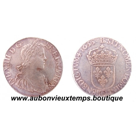 ECU ARGENT LOUIS XIV 1653 I LIMOGES