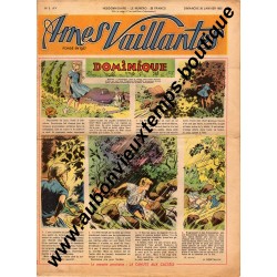 HEBDOMADAIRE AMES VAILLANTES N° 5 30.01.1955 EDITION FLEURUS