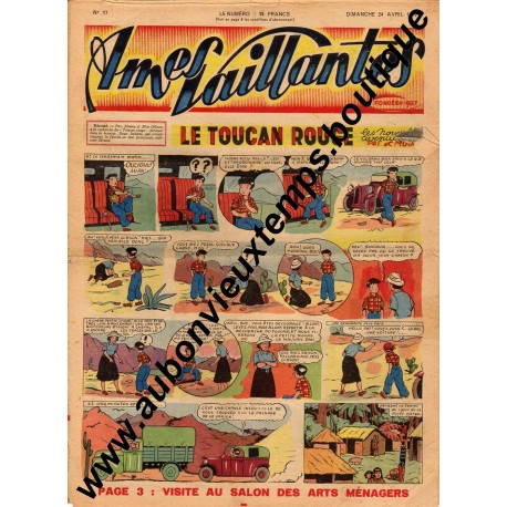 HEBDOMADAIRE AMES VAILLANTES N° 17 24.04.1949 EDITION FLEURUS