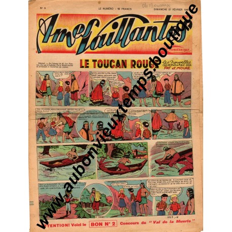 HEBDOMADAIRE AMES VAILLANTES N° 9 27.02.1949 EDITION FLEURUS