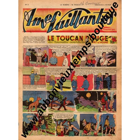 HEBDOMADAIRE AMES VAILLANTES N° 6 6.02.1949 EDITION FLEURUS