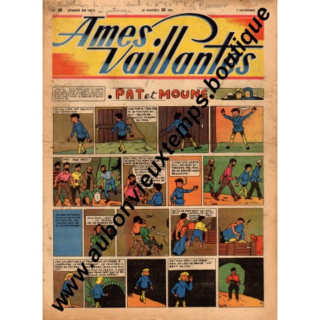 HEBDOMADAIRE AMES VAILLANTES N° 45 7.11.1948 EDITION FLEURUS