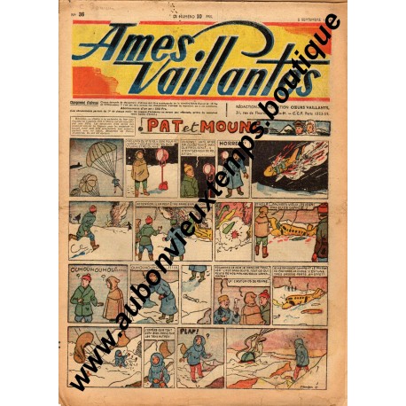 HEBDOMADAIRE AMES VAILLANTES N° 36 5.09.1948 EDITION FLEURUS