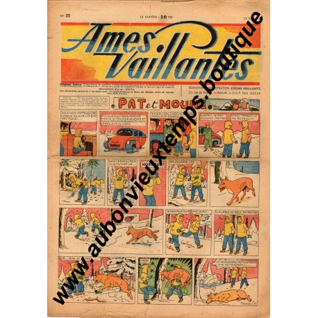 HEBDOMADAIRE AMES VAILLANTES N° 25 20.06.1948 EDITION FLEURUS