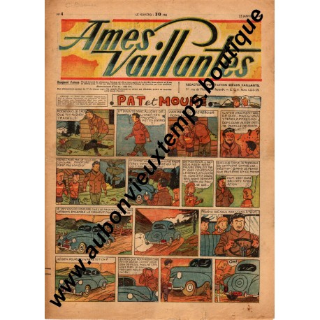 HEBDOMADAIRE AMES VAILLANTES N° 4 25.01.1948 EDITION FLEURUS
