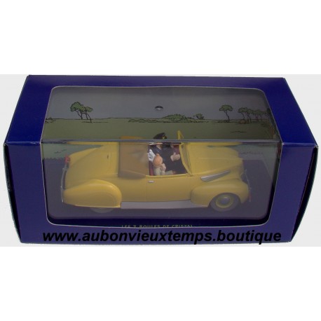 TINTIN EN VOITURE LINCOLN ZEPHYR CABRIOLET