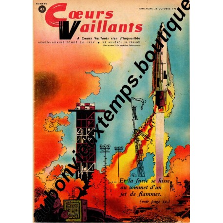 HEBDOMADAIRE COEURS VAILLANTS N° 43 25.10.1959