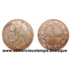  5 FRANCS ARGENT LEOPOLD 1er 1849