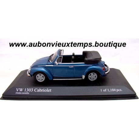 MINICHAMPS 1/43 VOLKSWAGEN VW 1303 CABRIOLET ALASKA METALLIC