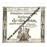 ASSIGNAT DIX SOUS - GUYON - FRANCE