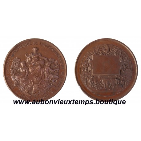 MEDAILLE BRONZE COMICE AGRICOLE POPULAIRE DE L'ARRONDISSEMENT DE TOURS