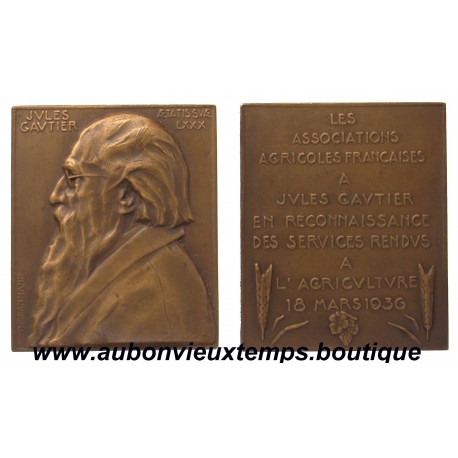 MEDAILLE BRONZE JULES GAUTIER DE DAMMANN