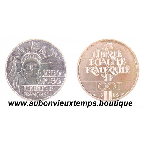 PIEFORT ARGENT 100 FRANCS LIBERTE - 1986 BU