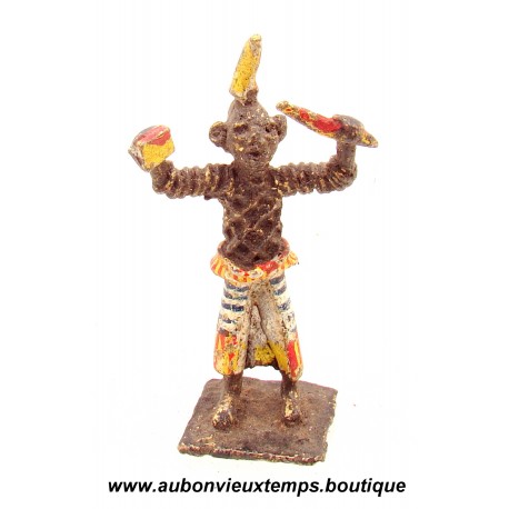 FIGURINE AFRICAINE ANCIENNE – ARTISANAT du GHANA - BRONZE