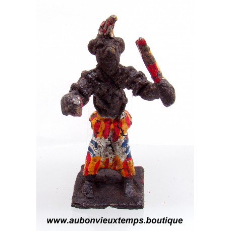 FIGURINE AFRICAINE ANCIENNE – ARTISANAT du GHANA - BRONZE