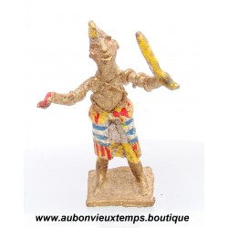 FIGURINE AFRICAINE ANCIENNE – ARTISANAT du GHANA - BRONZE