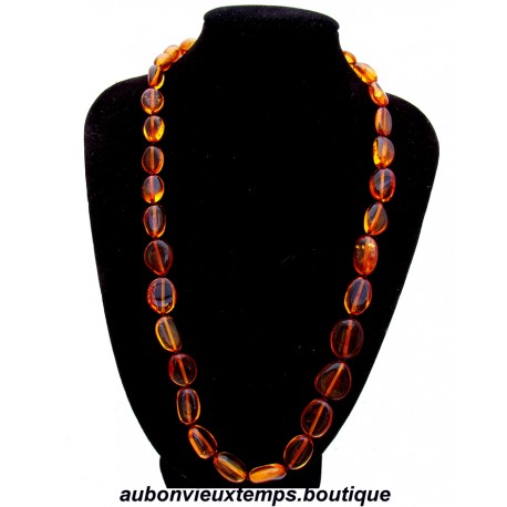 COLLIER AMBRE RAS DU COU