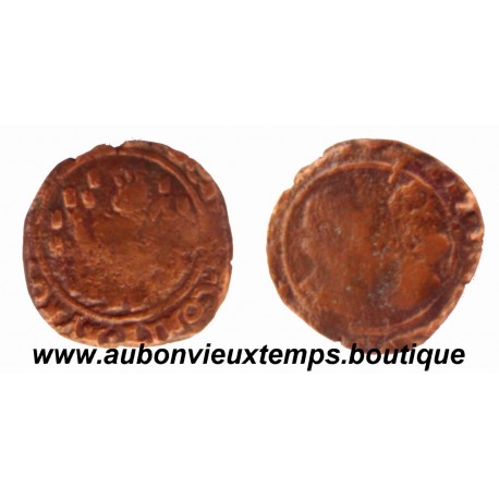 DOUBLE DENIER ALBERT et ISABELLE ND ( 1598-1621 ) DOLE – COMTE de BOURGOGNE