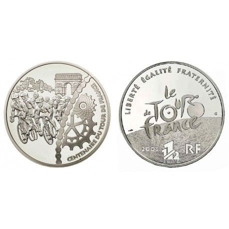 1 1/2 EURO CENTENAIRE DU TOUR DE FRANCE 2003 