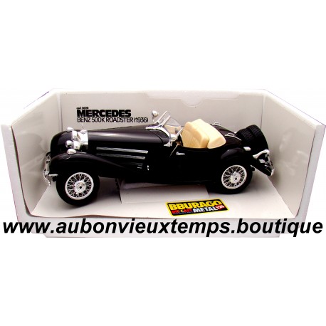 BBURAGO 1/18 MERCEDES BENZ 500 K ROADSTER 1936 Cod 3020