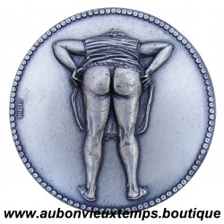 MEDAILLE FANNY PETANQUE BRONZE PLAQUE ARGENT 