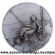 MEDAILLE CONCOURS PECHE BRONZE PLAQUE ARGENT