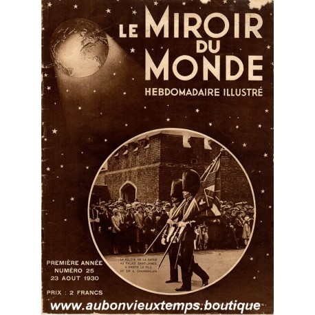 LE MIROIR DU MONDE N°25 - 23.08.1930