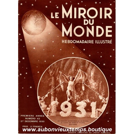 LE MIROIR DU MONDE N°43 - 27.12.1930