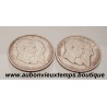 LOT DE 2 MONNAIES ARGENT 1 FRANC LEOPOLD 