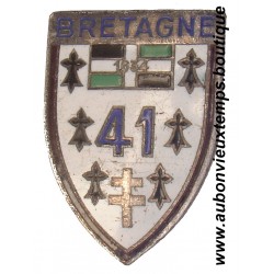 INSIGNE 41ème REGIMENT D'INFANTERIE BRETAGNE