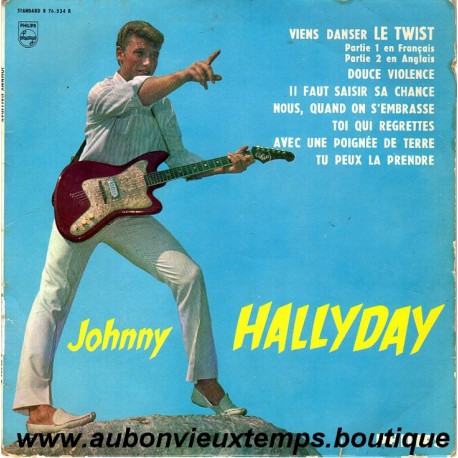 33T JOHNNY HALLYDAY - VIENS DANSER LE TWIST - PHILIPS 8 TITRES