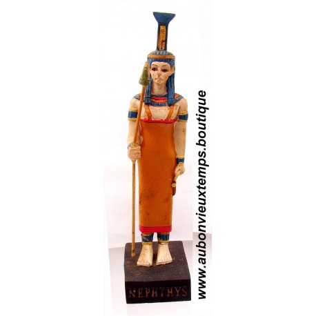 STATUETTE DIEU EGYPTIEN NEPHTHYS PLASTOY 