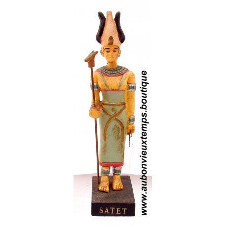 STATUETTE DIEU EGYPTIEN SATET PLASTOY 