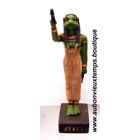 STATUETTE DIEU EGYPTIEN HEKET PLASTOY 