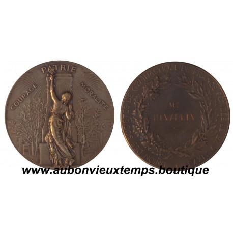 MEDAILLE BRONZE UNION DES SOCIETES DE GYMNASTIQUE DE FRANCE 1873