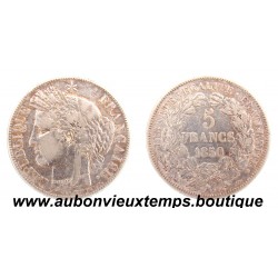 5 FRANCS ARGENT 1850 A CERES 