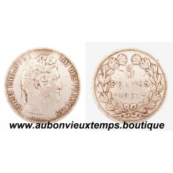 5 FRANCS ARGENT 1831 D LOUIS PHILIPPE 1er