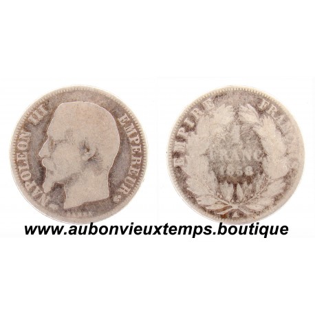 FRANC ARGENT 1858 A NAPOLEON III