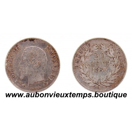 20 CENTIMES ARGENT 1860 A NAPOLEON III