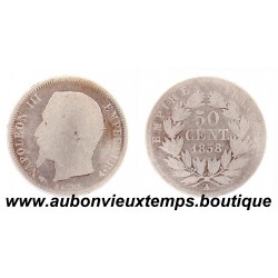 50 CENTIMES ARGENT 1858 A NAPOLEON III