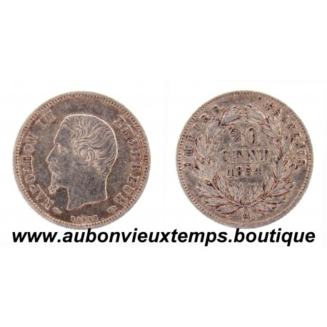 20 CENTIMES ARGENT 1854 A NAPOLEON III