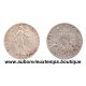 50 CENTIMES ARGENT 1919 SEMEUSE 