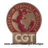BOUTON CGT FEDERATION SYNDICALE MONDIALE