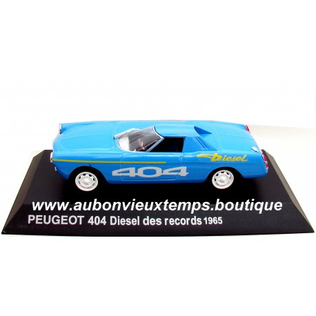 IXO 1/43 PEUGEOT 404 DIESEL DES RECORDS 1965