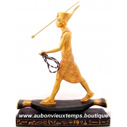 STATUETTE DOREE TOUTANKHAMON HARPONNEUR