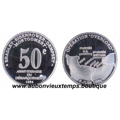 MEDAILLE 50è ANNIVERSAIRE DU DEBARQUEMENT 1994 - OPERATION OVERLORD