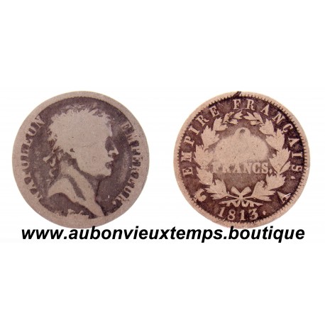 2 FRANCS ARGENT 1813 A NAPOLEON 1er - EMPIRE