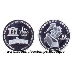 1 1/2 EURO ARGENT 2007 - GRANDE MURAILLE DE CHINE