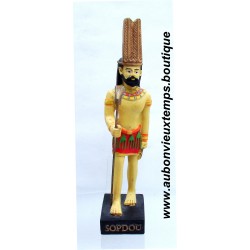 STATUETTE DIEU EGYPTIEN SOPDOU PLASTOY 